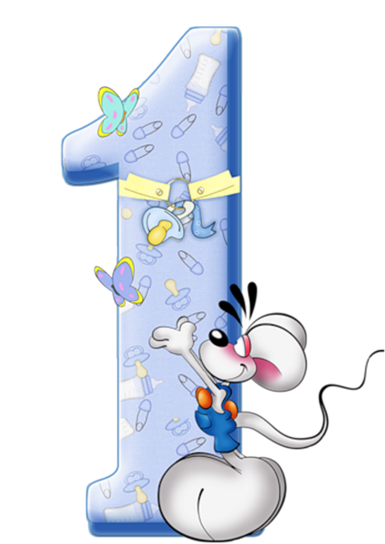 Красивая цифра 1