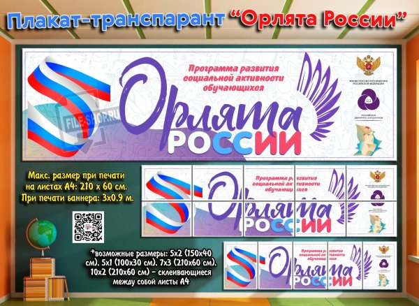 Орлята России плакат транспарант