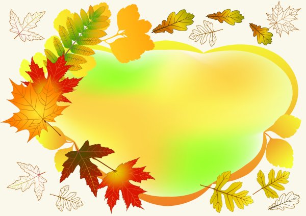 Рамка для презентации осень