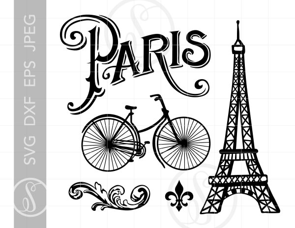 Paris надпись красивая