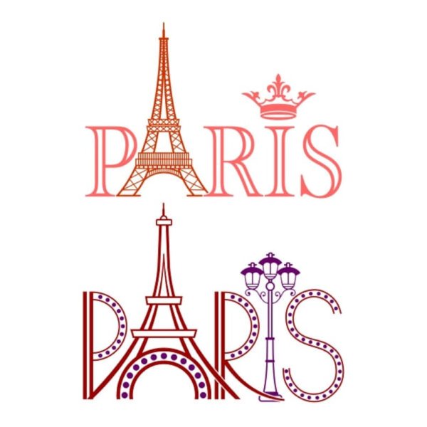 Paris надпись красивая