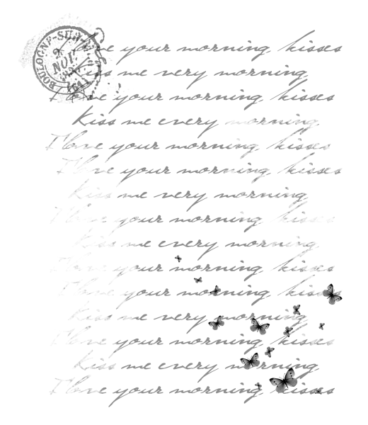 Рукописный текст на прозрачном фоне