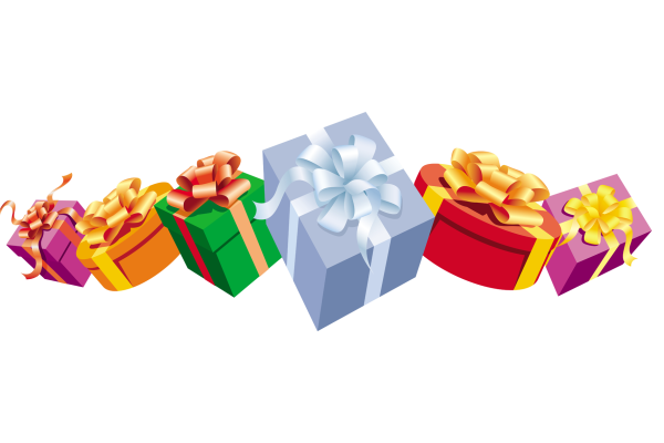 Атрибуты дня рождения на прозрачном фоне