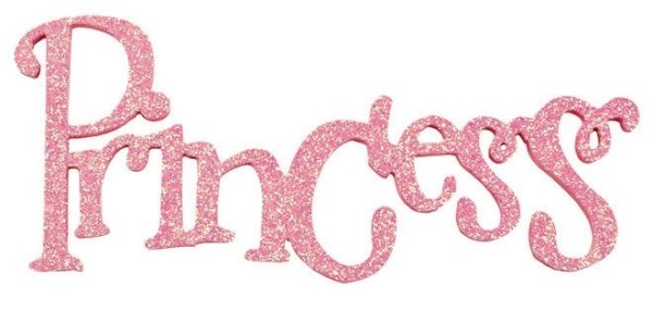 Розовая надпись принцесса