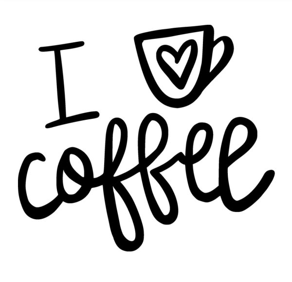 Красивая надпись Coffee