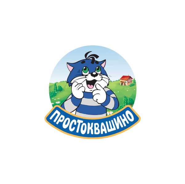 Товарный знак молока Простоквашино