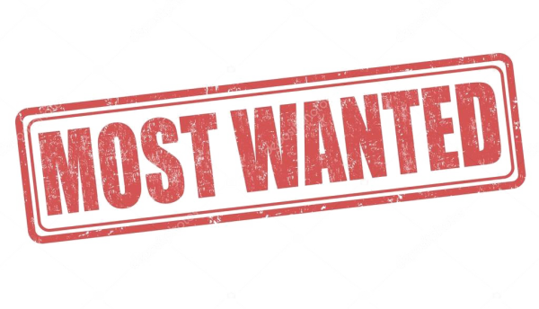 Печать wanted на прозрачном фоне