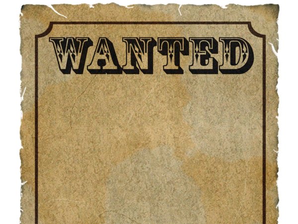 Табличка wanted
