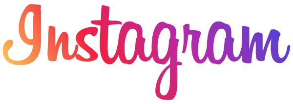 Надпись Инстаграм на прозрачном фоне