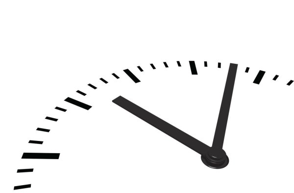 Время на прозрачном фоне