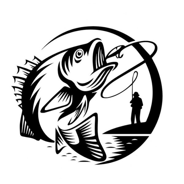 Логотип рыбалка