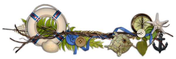 Морская тема на прозрачном фоне