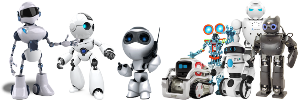 Робототехника на белом фоне