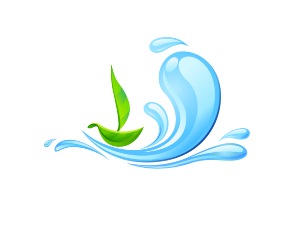 Логотип воды на прозрачном фоне