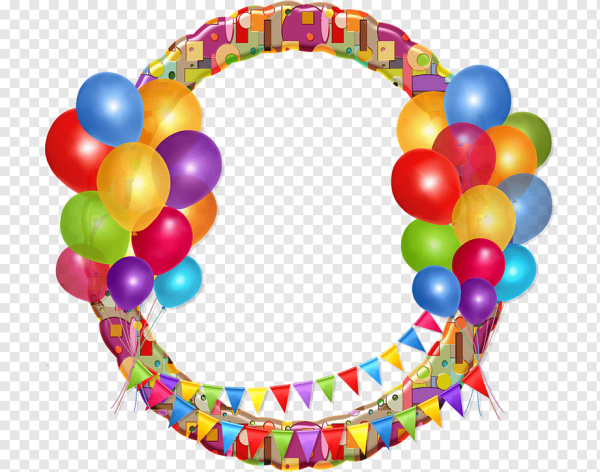 Рамка шарики на прозрачном фоне