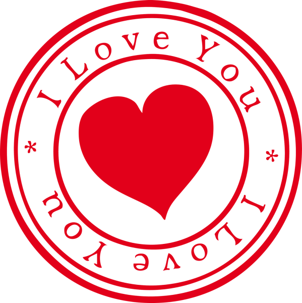 Печать в форме сердечка