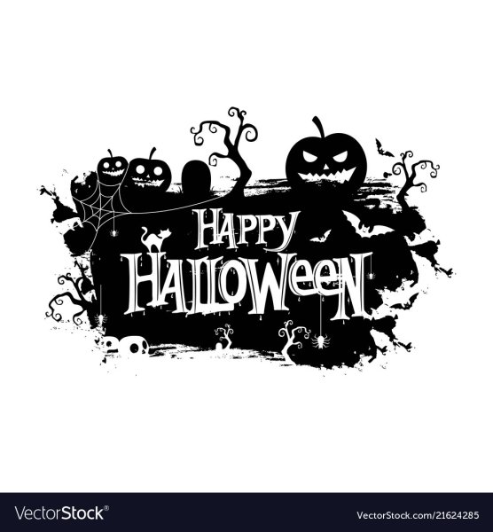 Надпись Хэллоуин