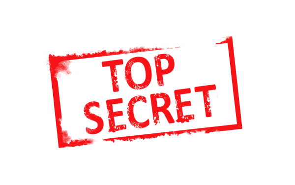 Печать секретно на прозрачном фоне