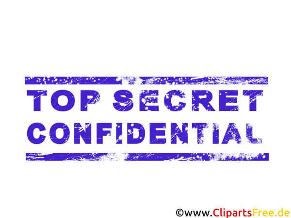 Печать совершенно секретно на прозрачном фоне