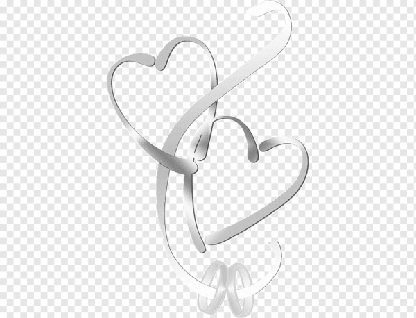 Свадебные значки сердцем