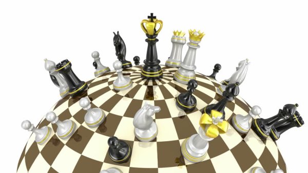 Шахматы на прозрачном фоне