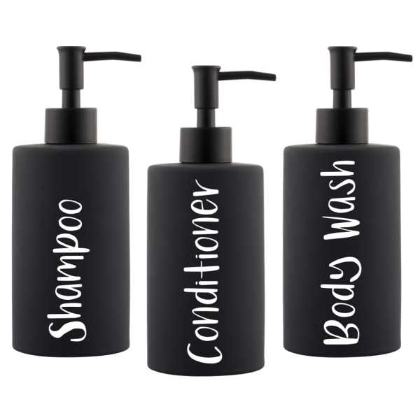 Надпись шампунь