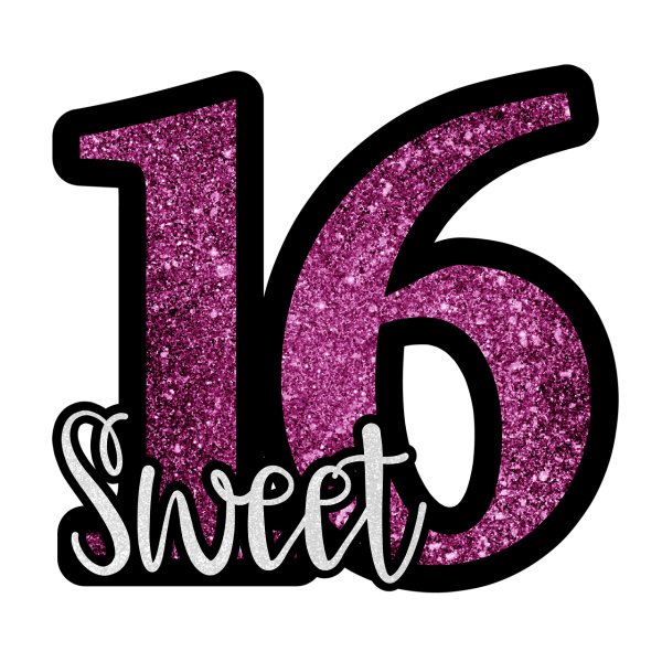 Надпись Sweet 16