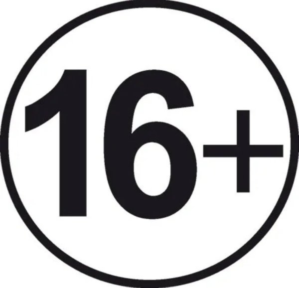 Значок 16 +