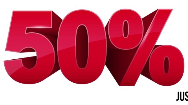 Скидка 50 процентов