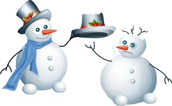 Снеговик без фона