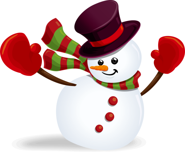 Снеговички на прозрачном фоне