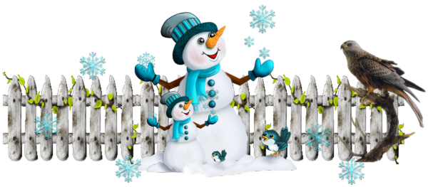 Зимняя анимация на прозрачном фоне