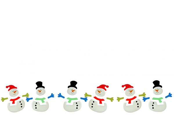 Новогодний Снеговик на прозрачном фоне