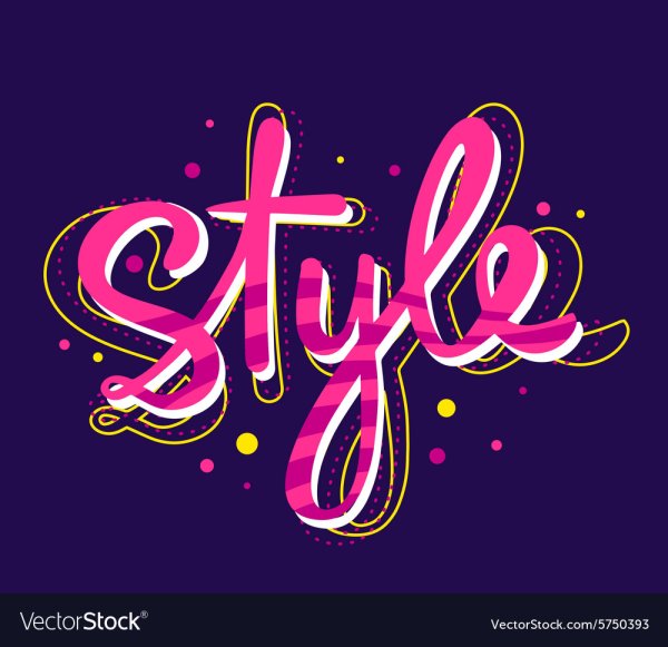 Стиль надпись