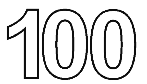 Красивая цифра 100