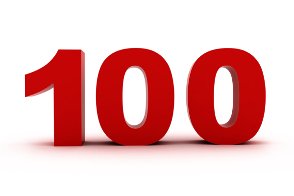 Красивая цифра 100