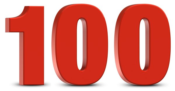 Красивая цифра 100