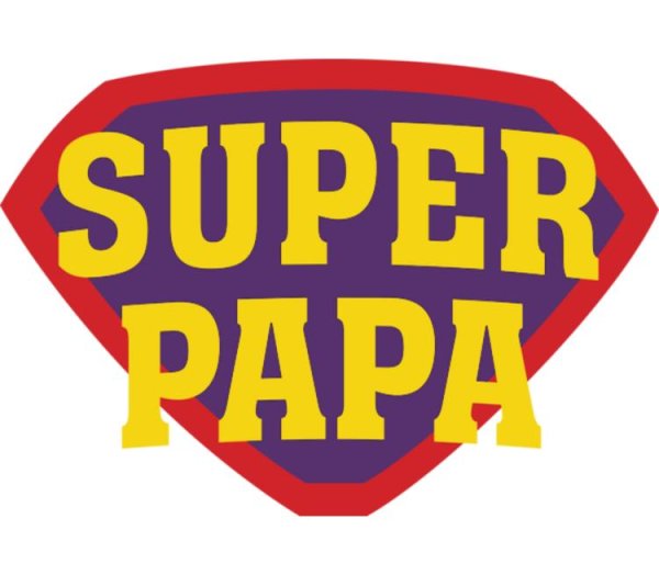 Super папа надпись