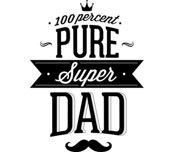 Лучший папа надпись