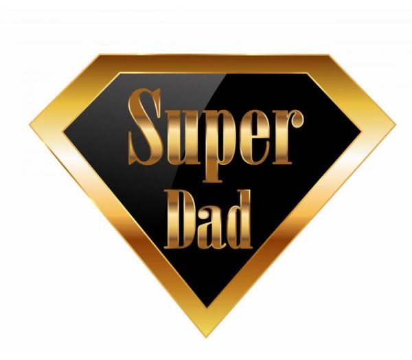 Надпись золотой папа