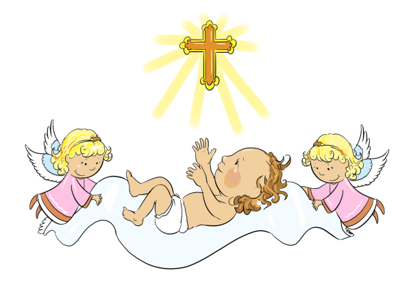 Таинство крещения клипарт