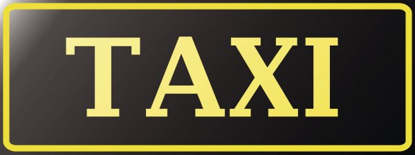 Табличка такси