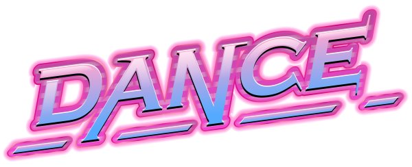 Dance надпись на прозрачном фоне