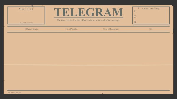 Бланк телеграммы
