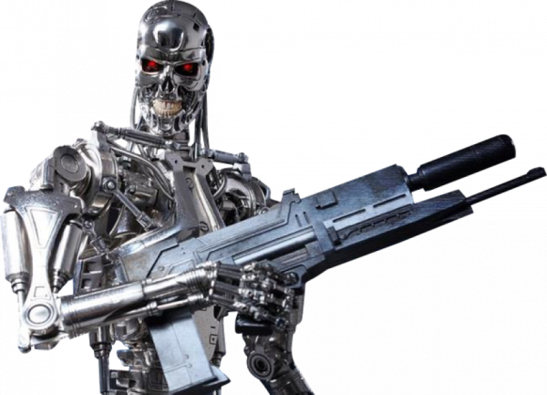 Терминатор т-800 с оружием