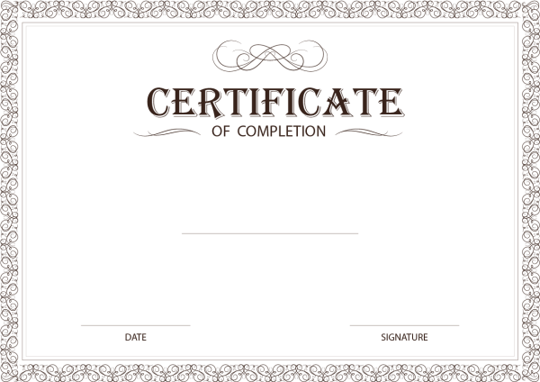 Сертификат шаблон