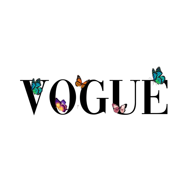 Vogue надпись для фотошопа без фона