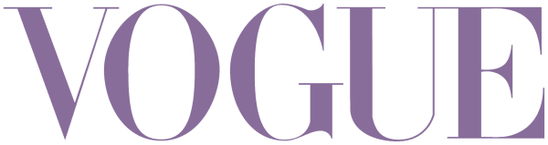 Шрифт в журнале Vogue белый