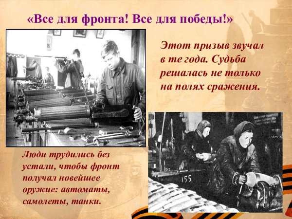 Всё дня Фрона всё для Победы