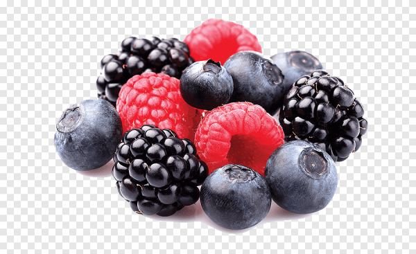 Ягоды на белом фоне